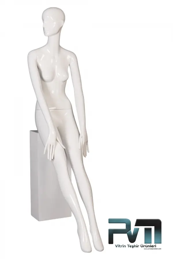 Polyester Bayan Vitrin Mankeni Uzun Model 